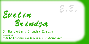 evelin brindza business card